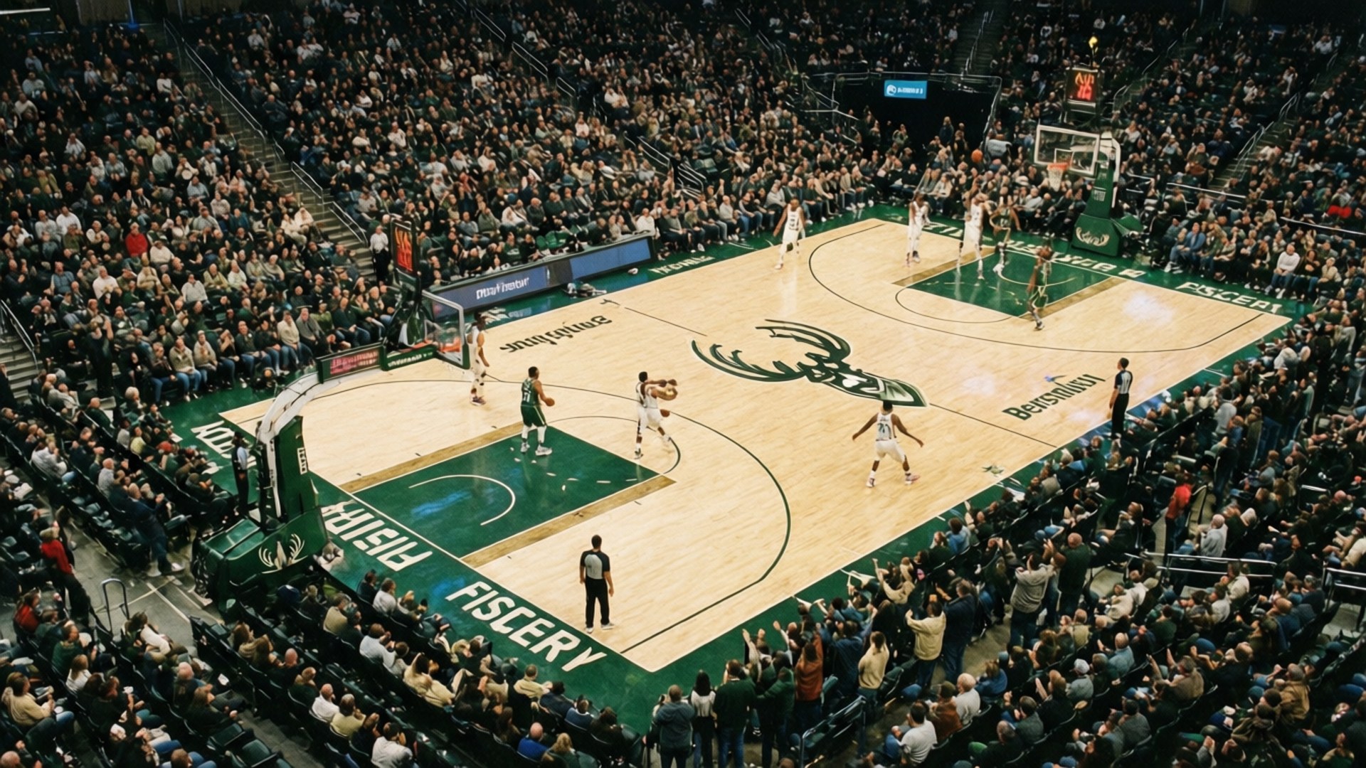 Fiserv Forum 天際俯瞰 壁紙