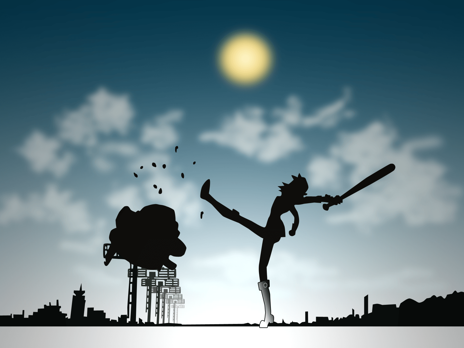 FLCL 動畫世界，現實與幻想的迷人交織 壁紙