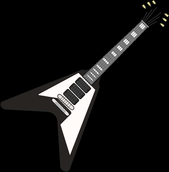 Flying V 結他插圖 壁紙