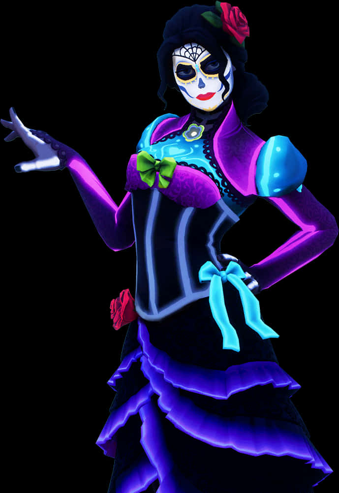 Fortnite亡靈節限定皮膚 壁紙