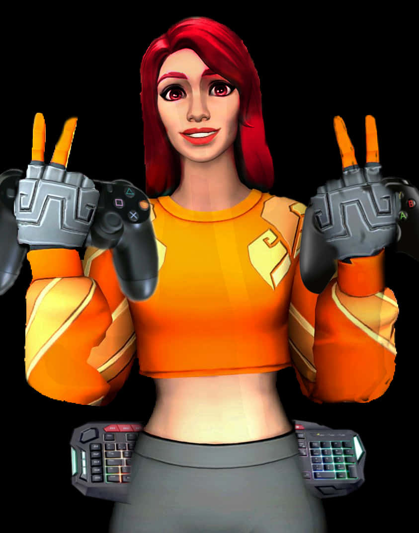 Fortnite 女玩家角色姿勢 壁紙