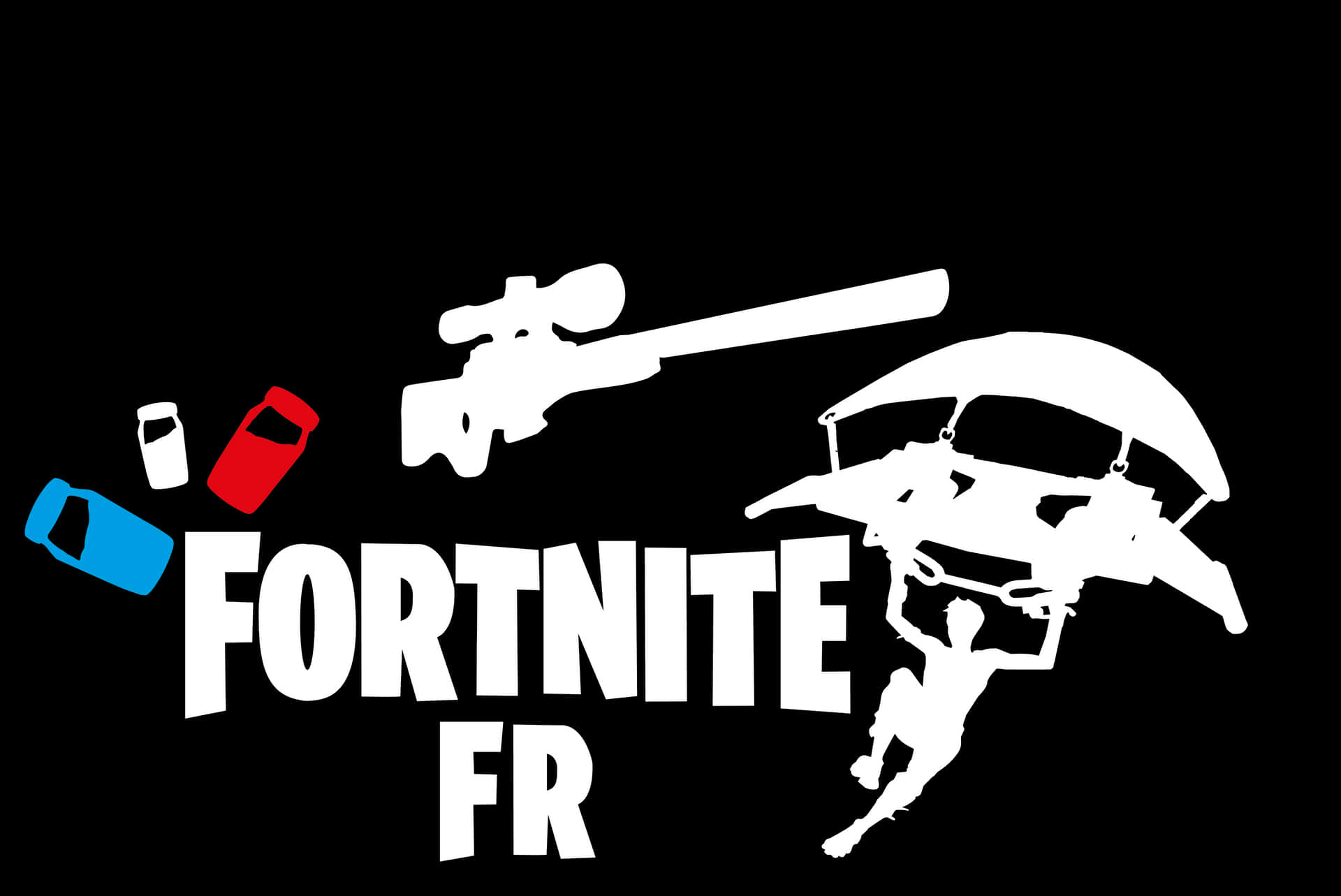 Fortnite F R Logo及物品 壁紙