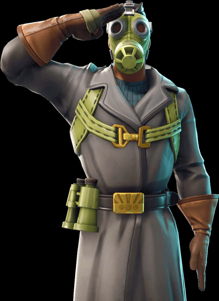 Fortnite Hazmat 皮膚敬禮 壁紙