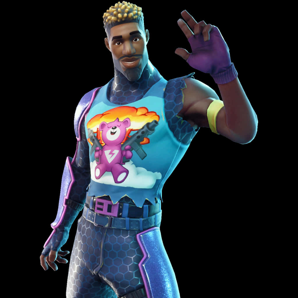 《Fortnite》角色揮手打招呼 壁紙