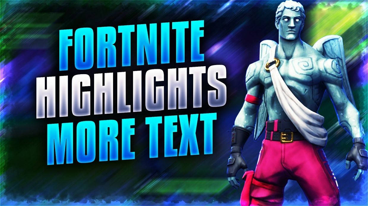 《Fortnite》Love Ranger Jonesy縮圖 壁紙 — 一個Fortnite角色，帶有發光的藍色文字，背景是充滿活力的霓虹抽象背景。