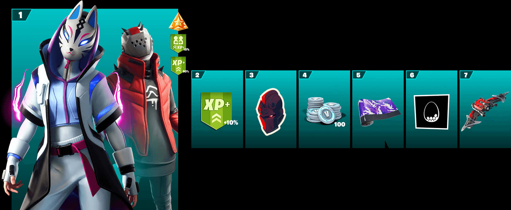 Fortnite 競技場通行證皮膚與獎勵 壁紙