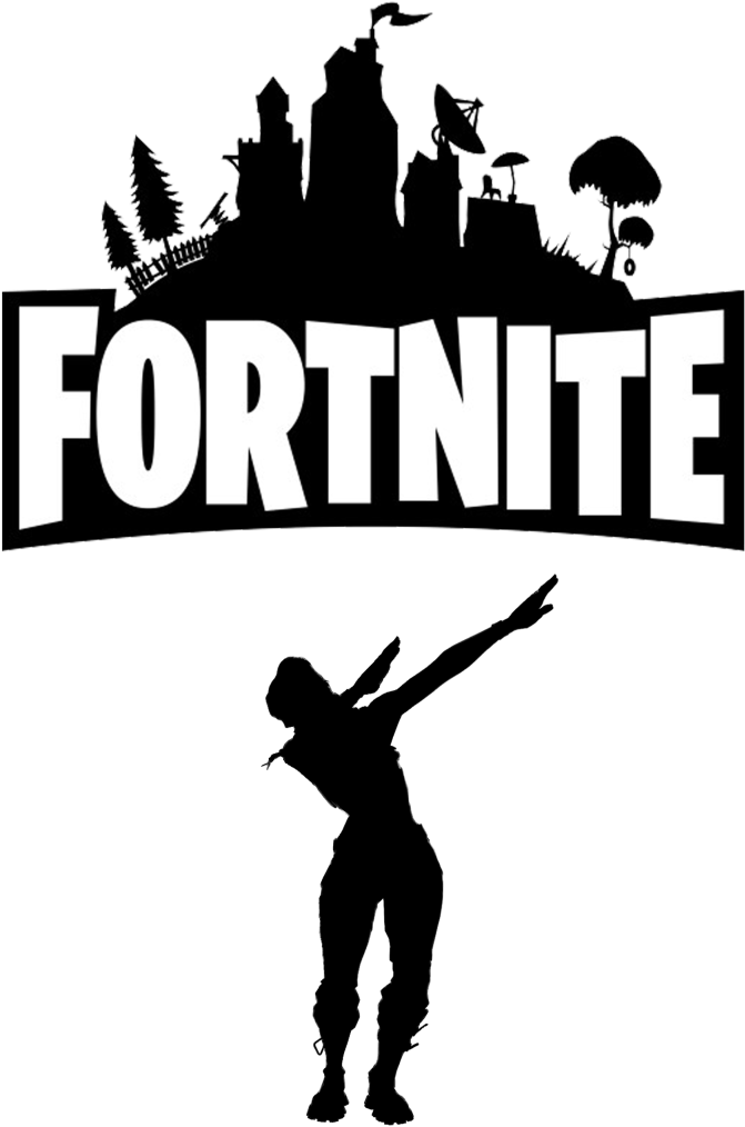 Fortnite 遊戲標誌剪影 壁紙