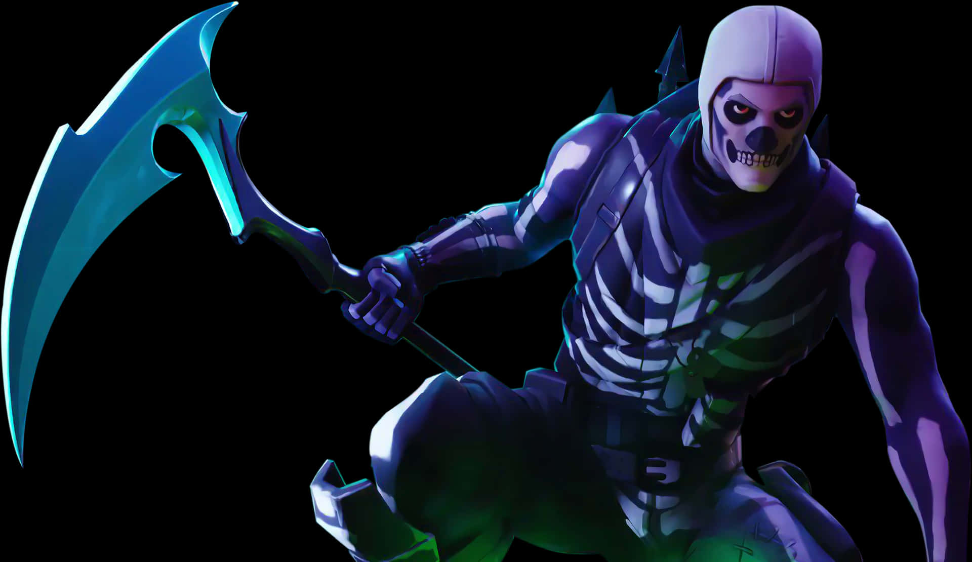 Fortnite 骷髏兵裝扮配鐮刀