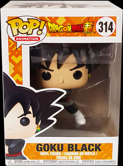 Funko Pop 悟空黑《龍珠超》 壁紙 — 來自《龍珠超》的悟空黑 Funko Pop! 乙烯基人偶，身穿標誌性的黑白服裝，頭髮尖刺。