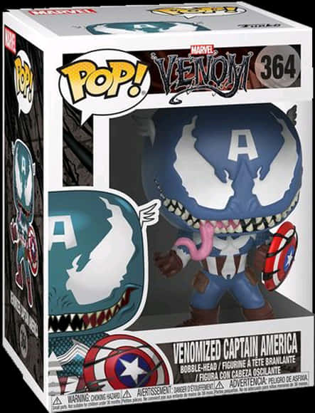 毒液化美國隊長 Funko Pop 壁紙