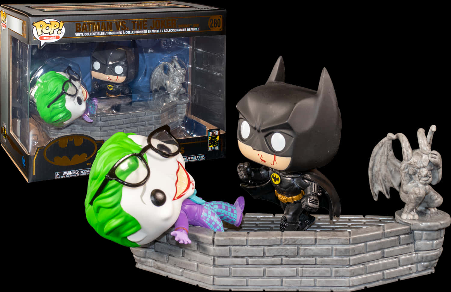 蝙蝠俠對小丑 Funko Pop 收藏品 壁紙