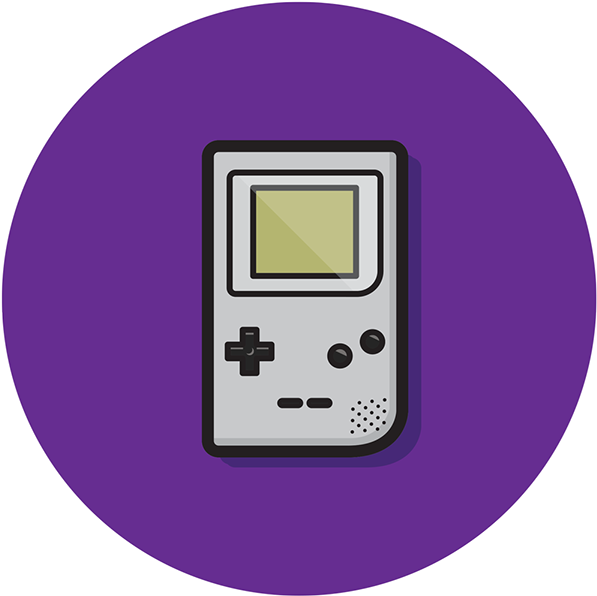 經典Gameboy向量插圖 壁紙