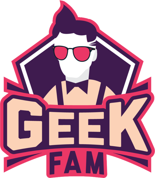 Geek Fam 標誌風格化插圖 壁紙