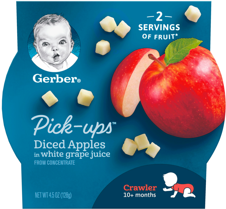 Gerber Pick Ups 蘋果粒包裝 壁紙