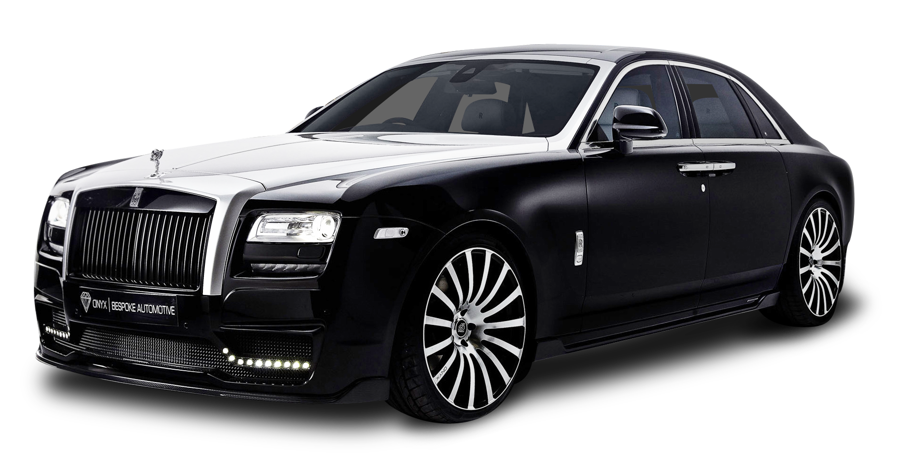 黑色勞斯萊斯Ghost豪華轎車 壁紙