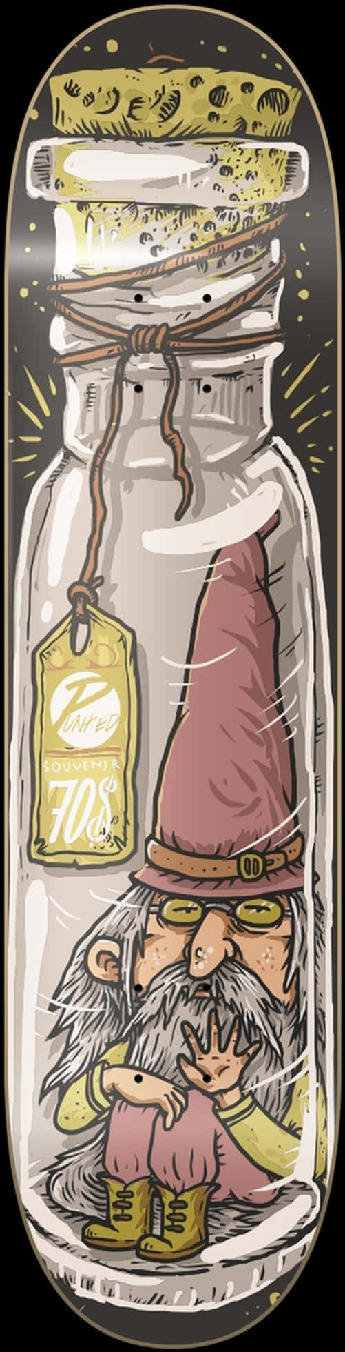 Gnomeina Bottle 滑板板面藝術 壁紙