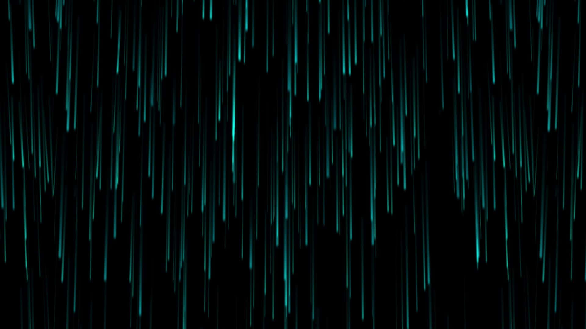 黑色背景上的青綠色數碼雨紋