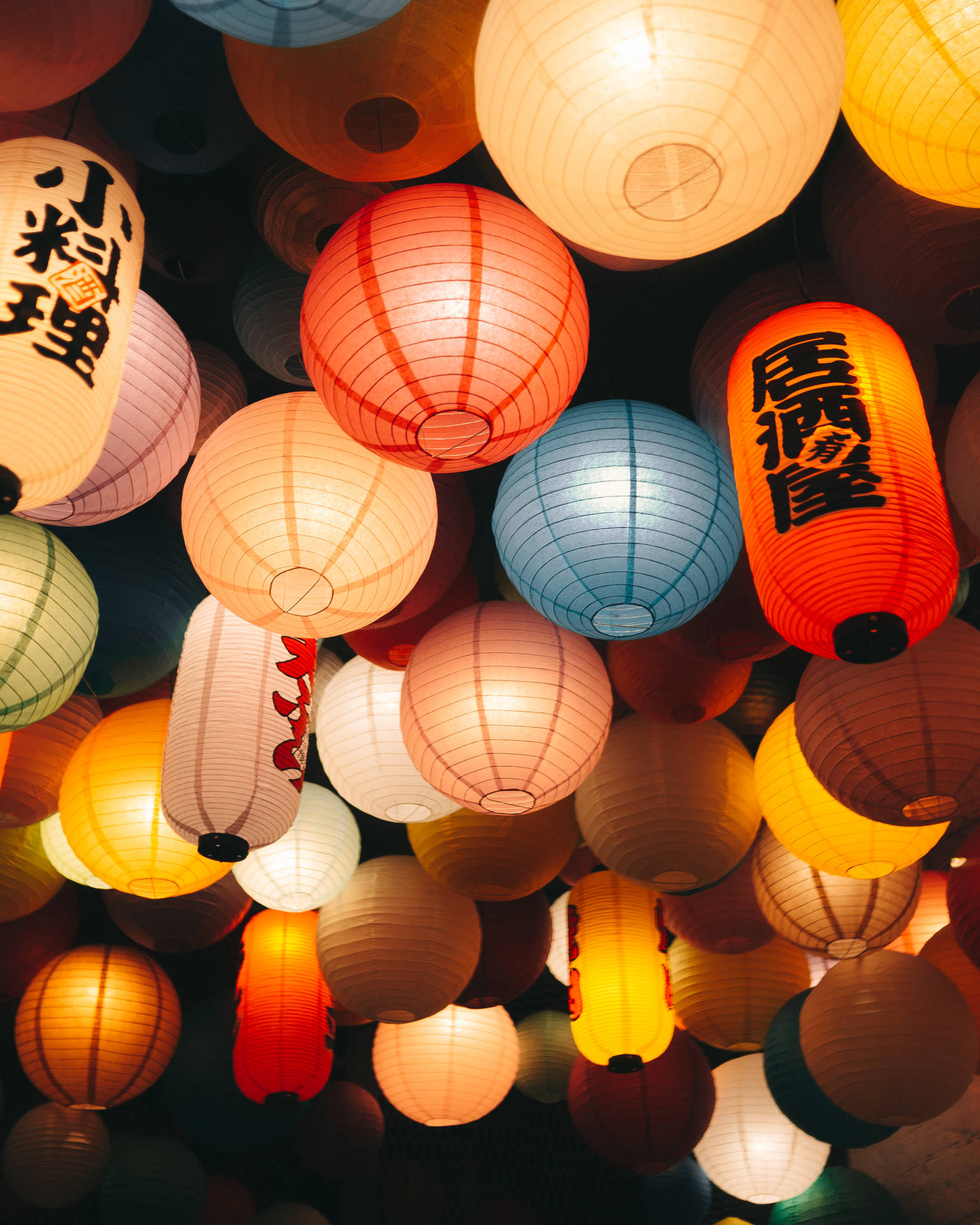吉祥中式燈籠壁紙