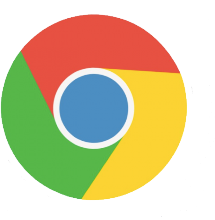 Google Chrome 標誌 壁紙 — 一個大膽的圓形標誌，帶有紅色、綠色、黃色和藍色部分，背景為黑色。