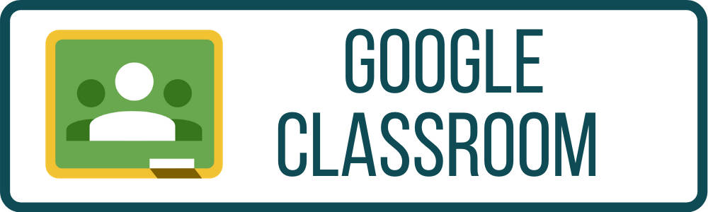 Google Classroom 作為高亮按鈕 壁紙 — Google Classroom 標誌，帶有綠色黃色圖示和藍綠色文字，背景為白色。