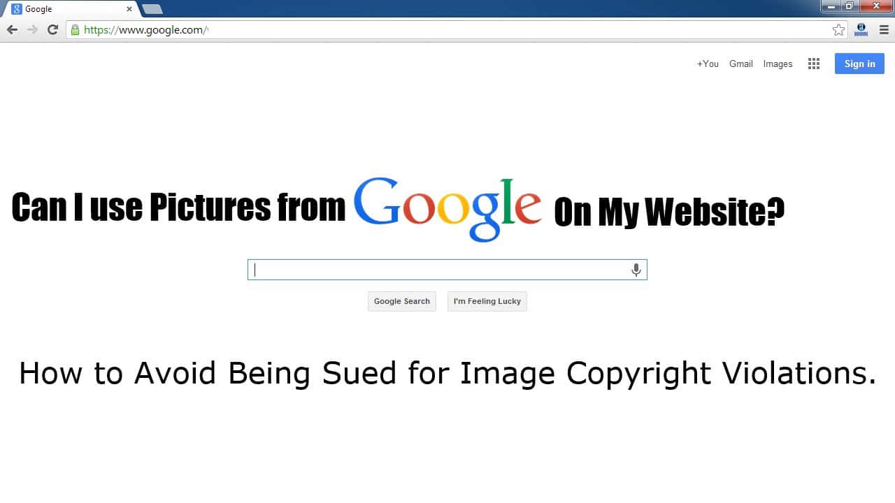Google 搜尋頁面詢問在網站上使用 Google 圖片。