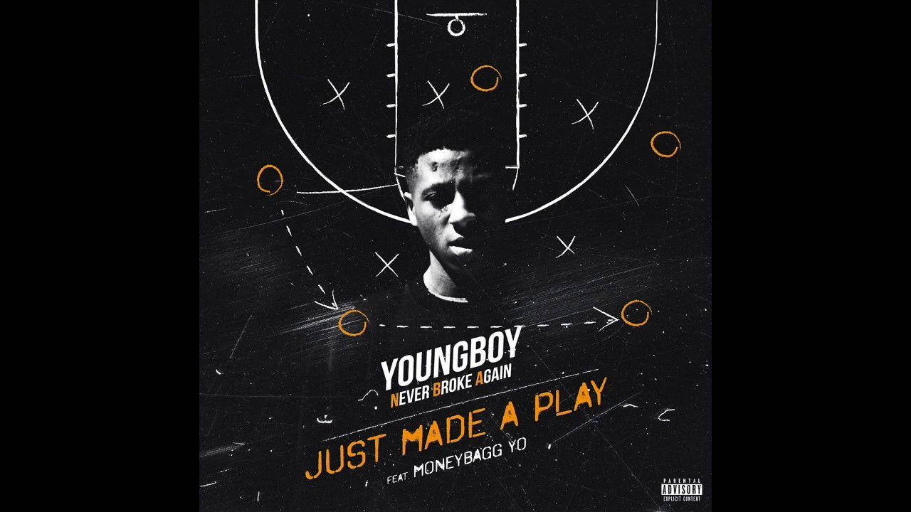 YoungBoy Never Broke Again 專輯封面，帶有籃球場比賽圖。