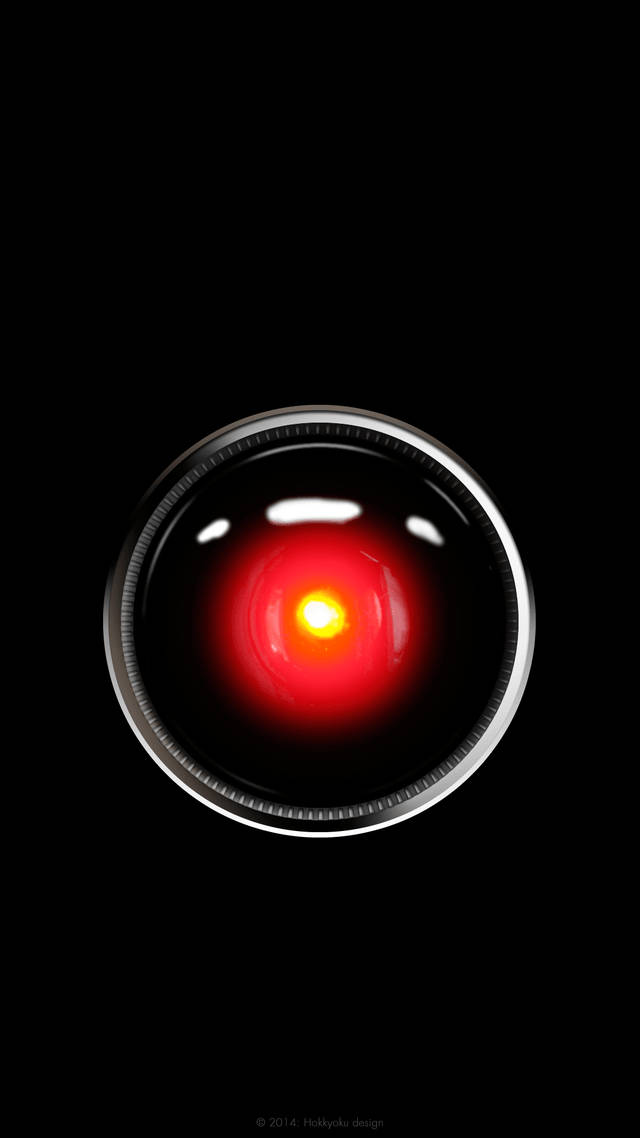 Hal 9000 極簡黑 壁紙
