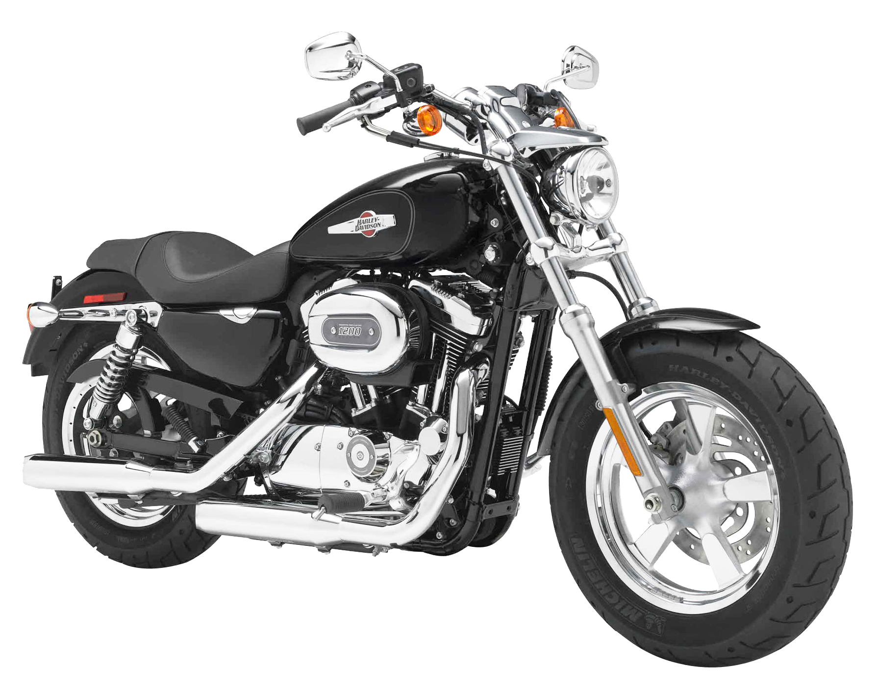 Harley Davidson 電單車側面輪廓 壁紙