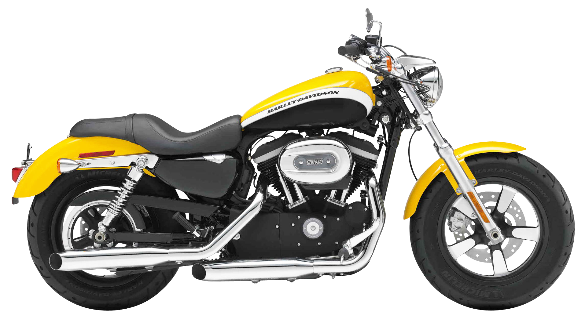 黃黑色Harley Davidson電單車 壁紙