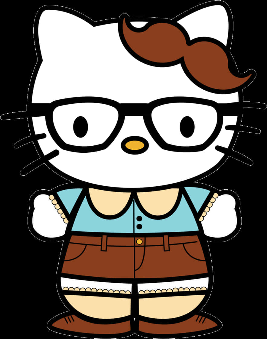 Hello Kitty 穿傳統德國服裝卡通 壁紙