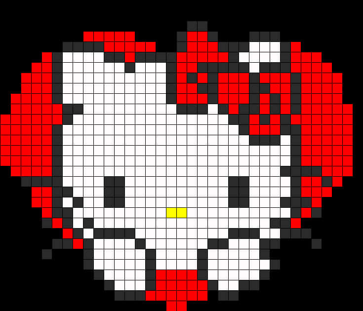像素風 Hello Kitty 蝴蝶結 壁紙