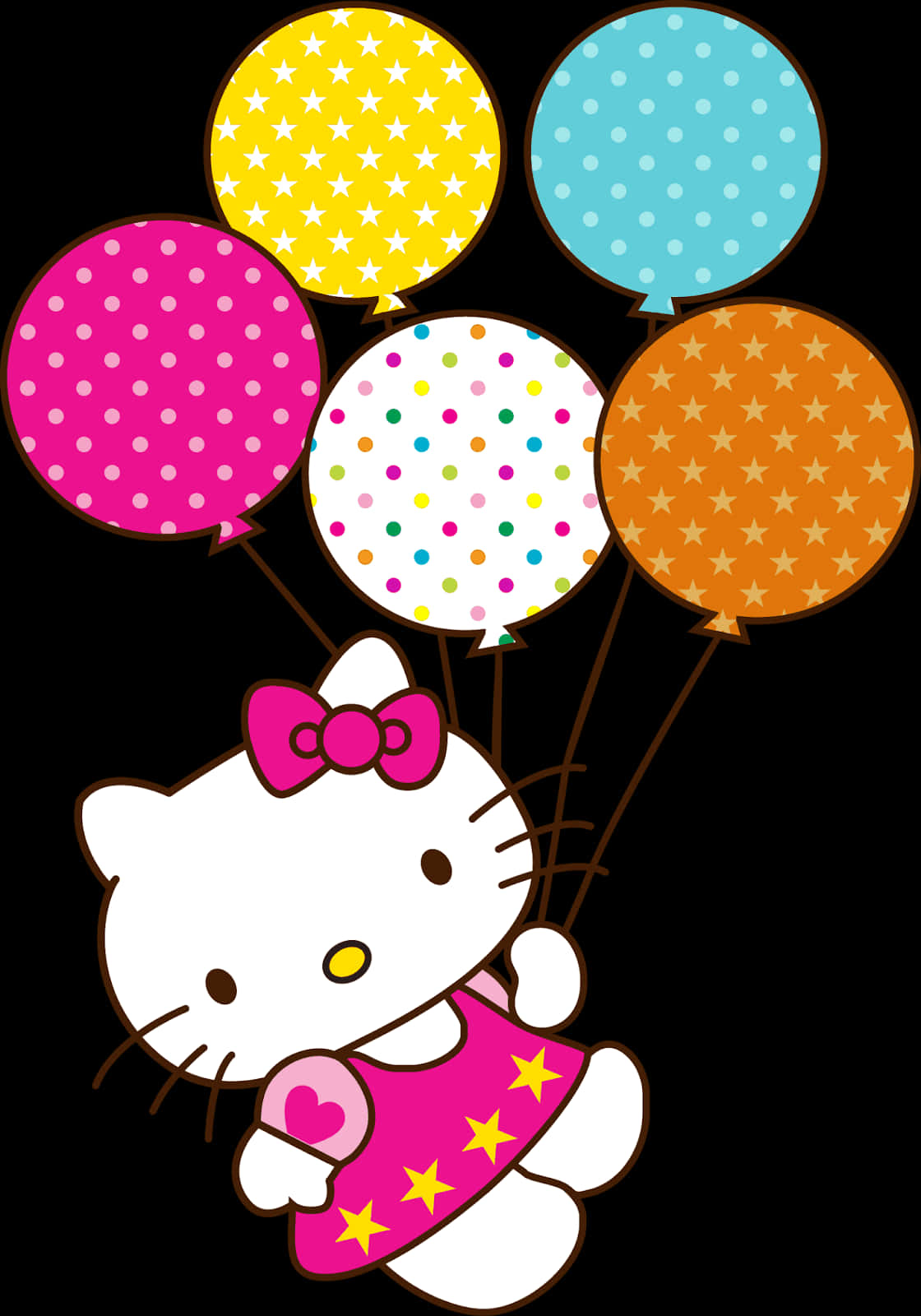 Hello Kitty 手持氣球 壁紙