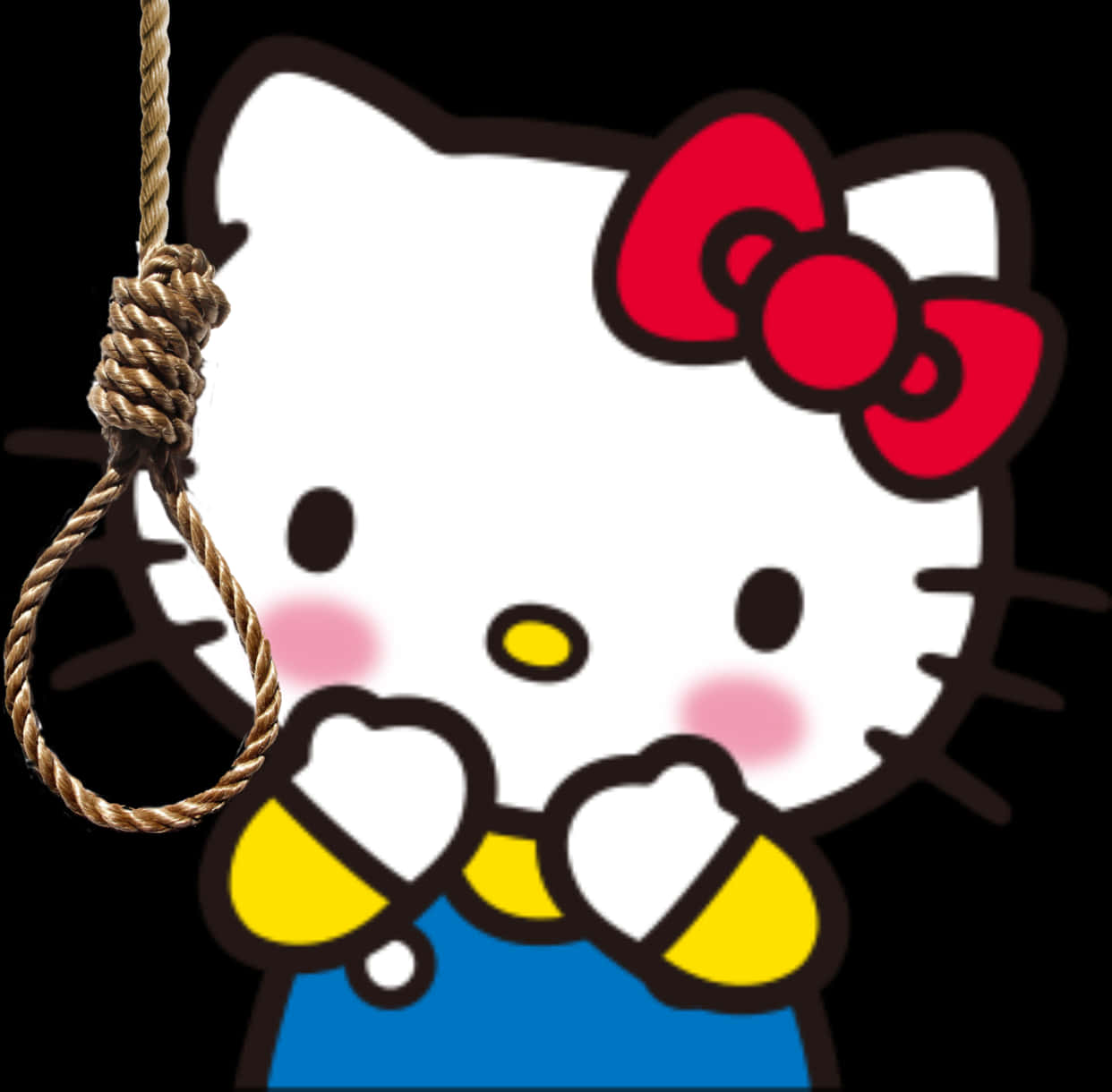 Hello Kitty 手握繩索 壁紙
