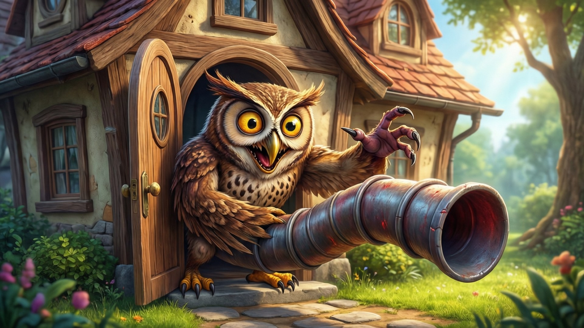Hooty 打招呼 壁紙