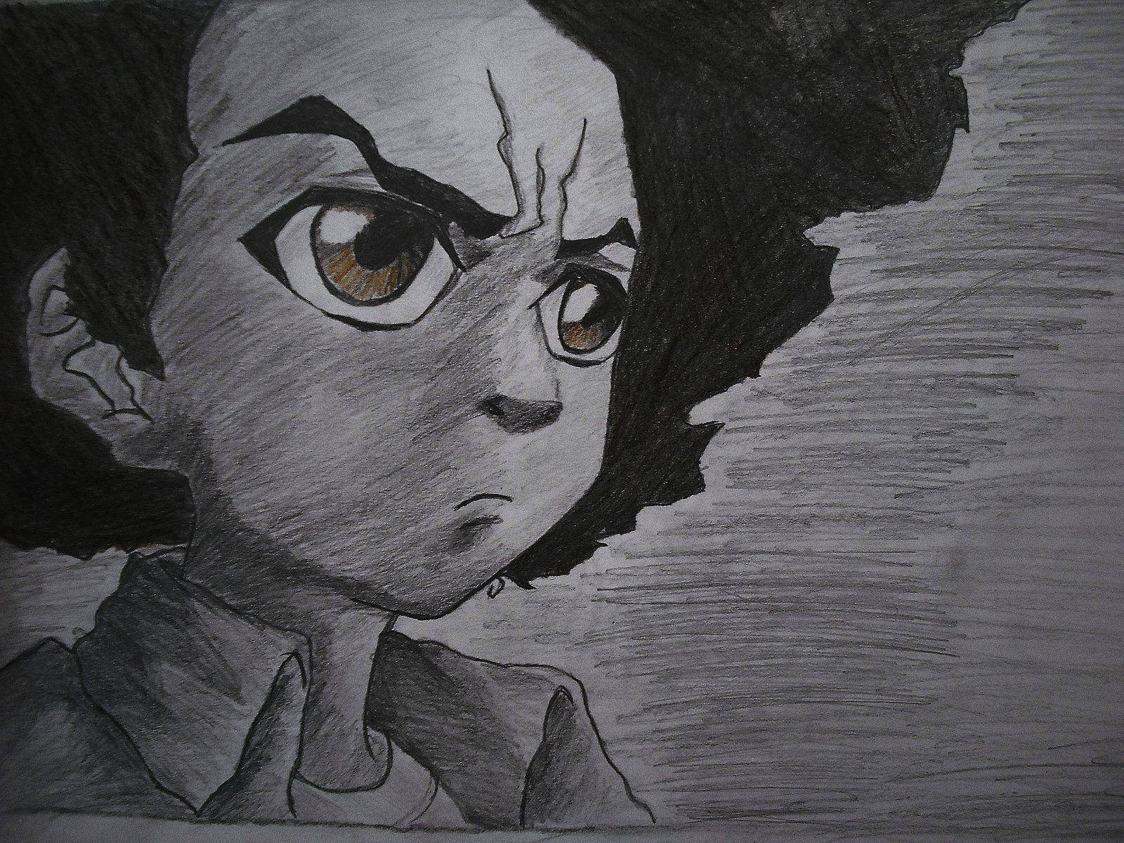Huey Freeman 鉛筆素描 壁紙