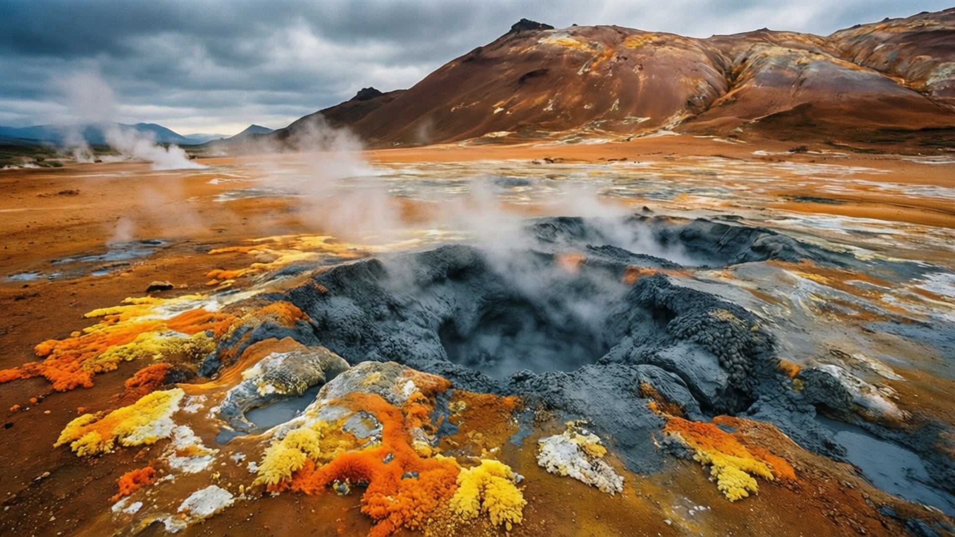 Hverir 地熱區 壁紙