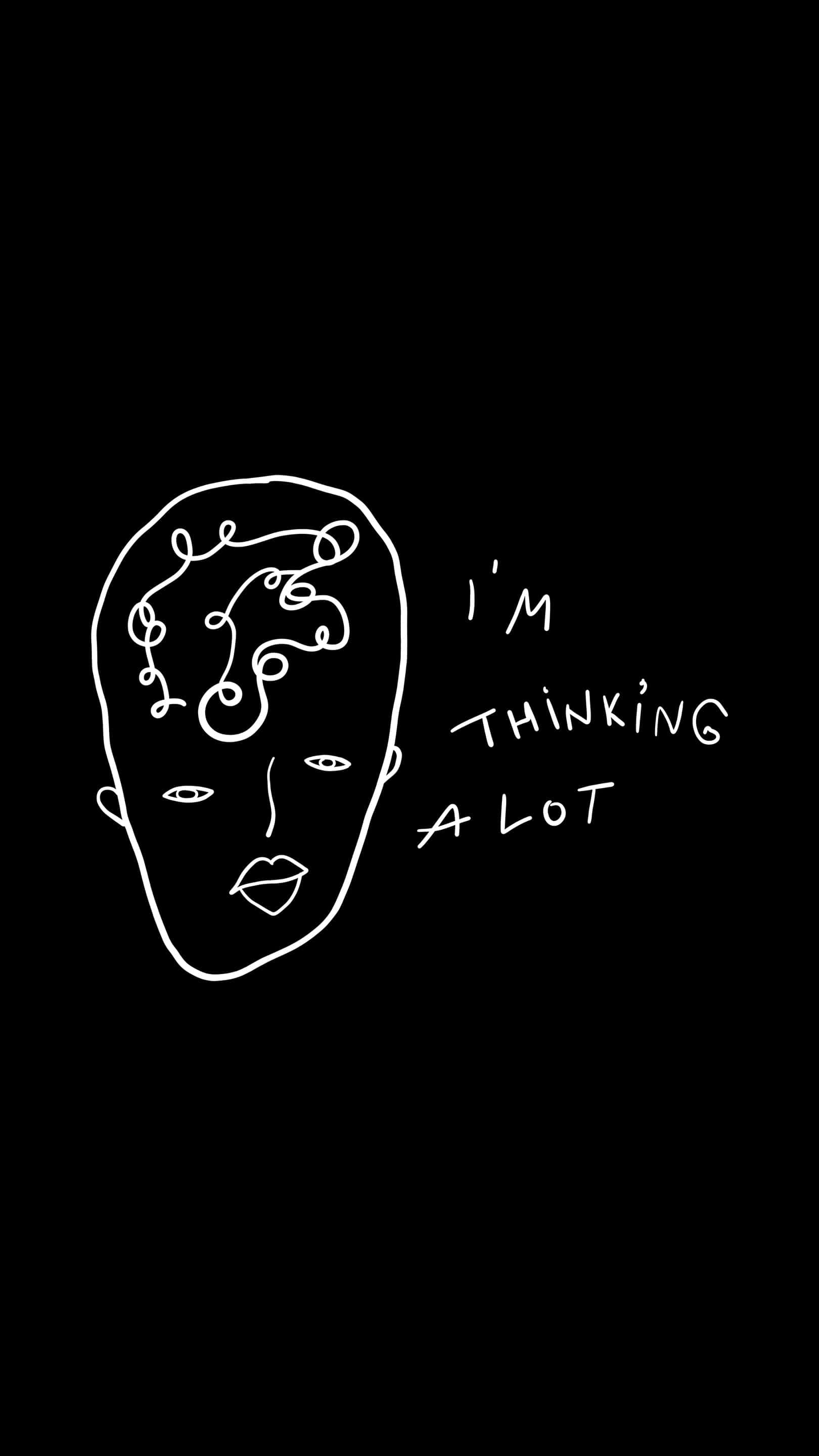 I'm Thinking A Lot 男裝T恤 by I'm Thinking A Lot 壁紙