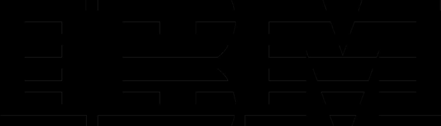 IBM條紋標誌設計 壁紙 — 白色抽象極簡幾何線條在黑色背景上，創造出現代數位藝術圖案。