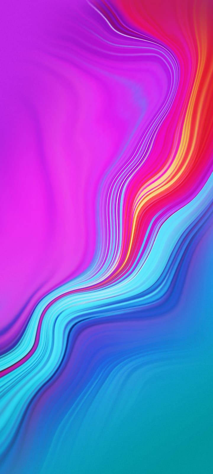 動態抽象數位藝術，帶有流動的彩色漸變。