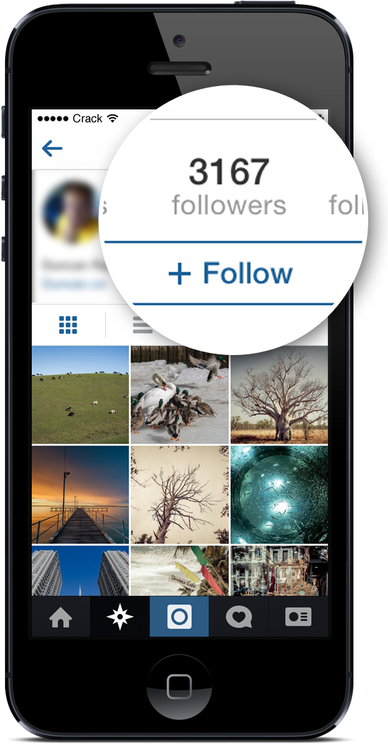 Instagram 個人檔案追蹤者數量 壁紙