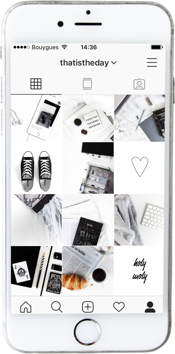 黑白Instagram動態預覽 壁紙