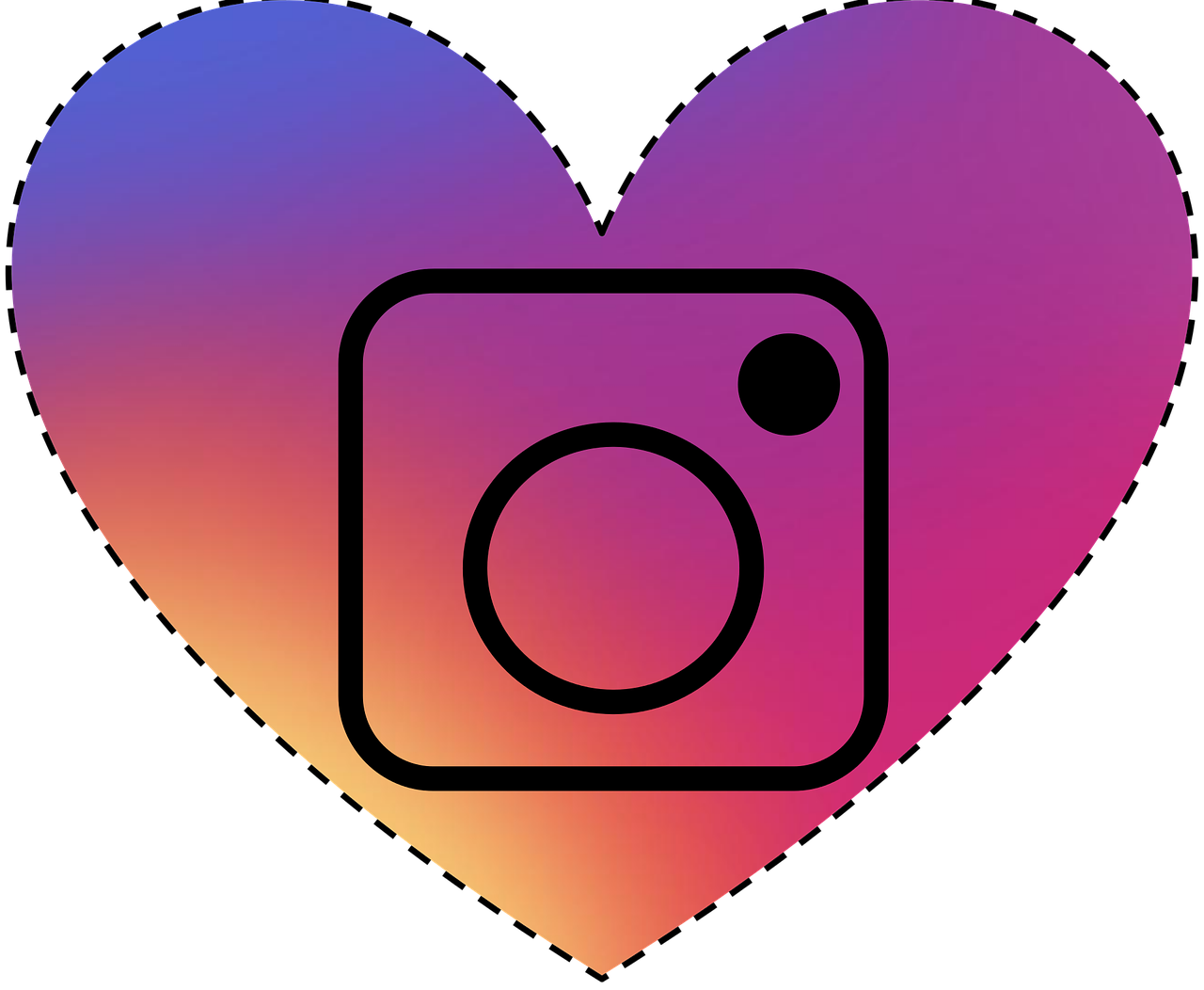 Instagram 愛心圖標 壁紙