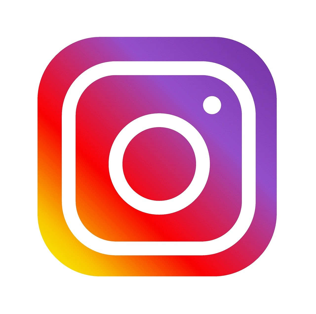 Instagram 標誌配彩虹色背景 壁紙
