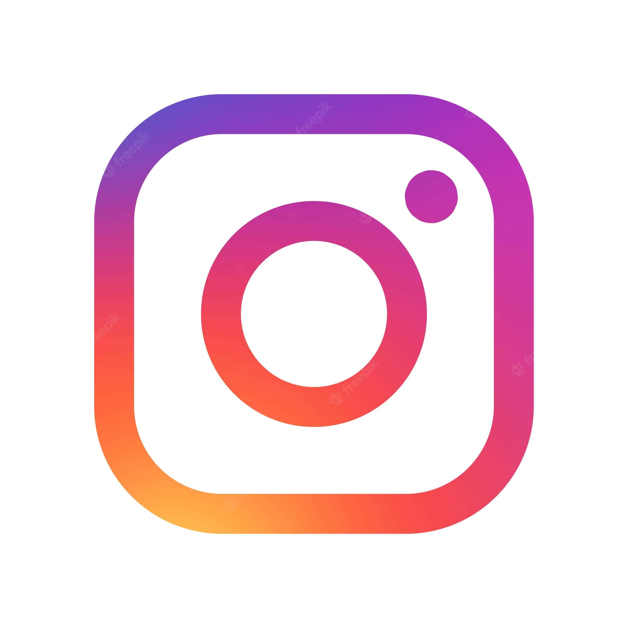 Instagram 標誌配紫色和藍色背景 壁紙