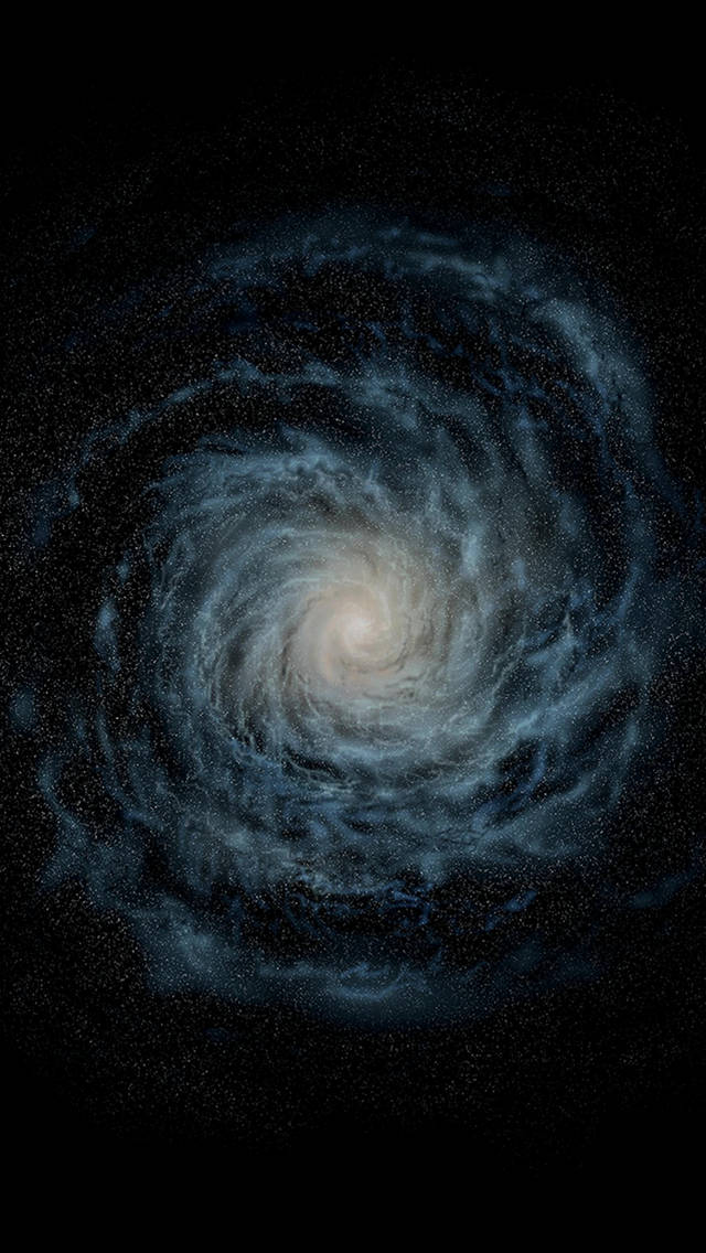 深空中帶有藍色旋臂和明亮核心的螺旋星系。