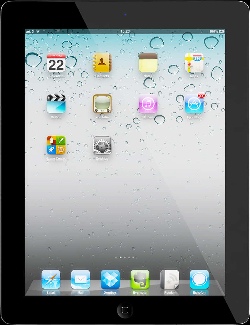 iPad 主屏幕上的應用程式 壁紙
