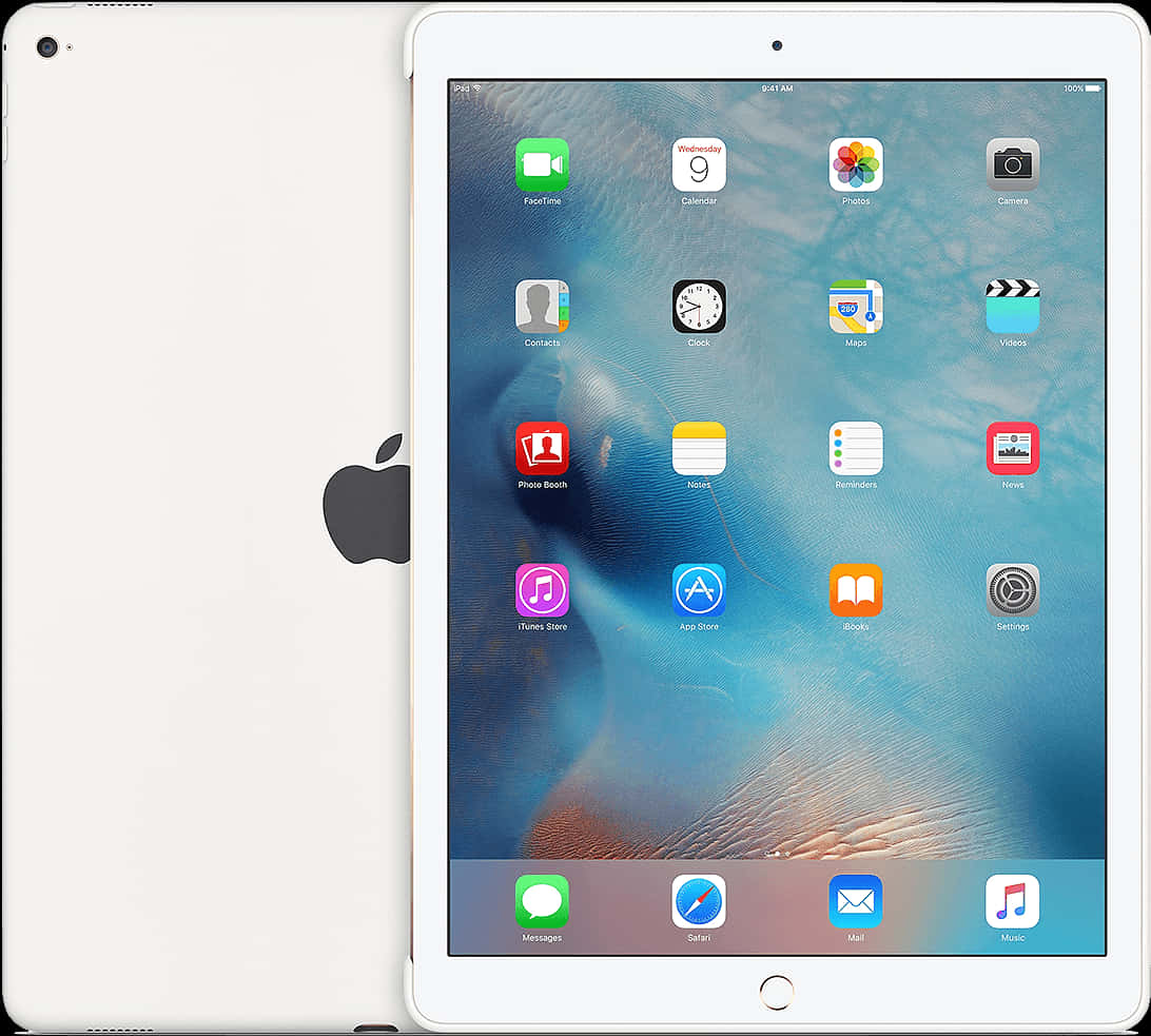 銀色iPad顯示圖標 壁紙