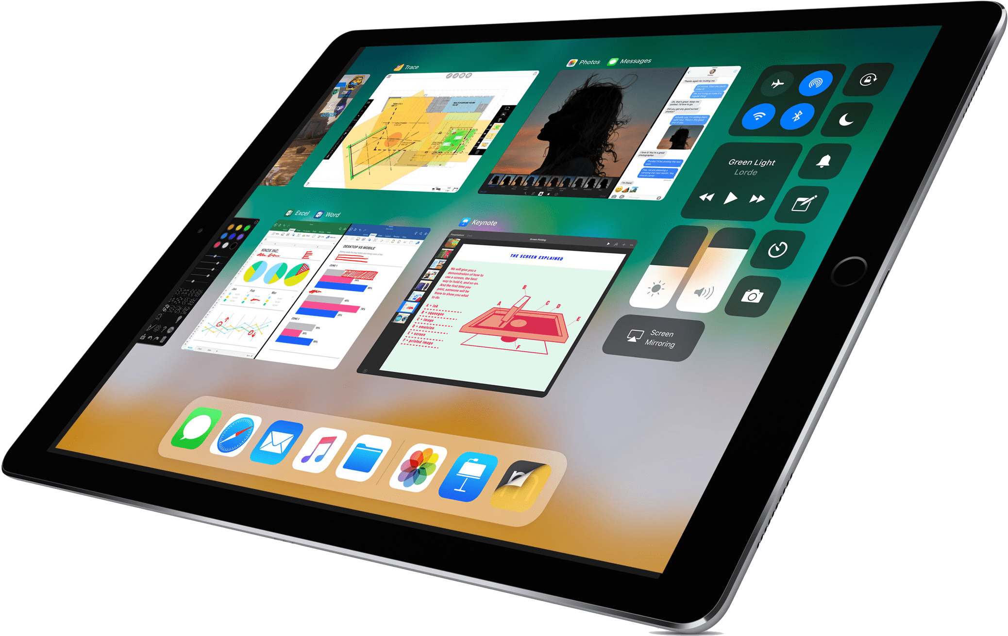 iPad Pro 多工處理界面 壁紙