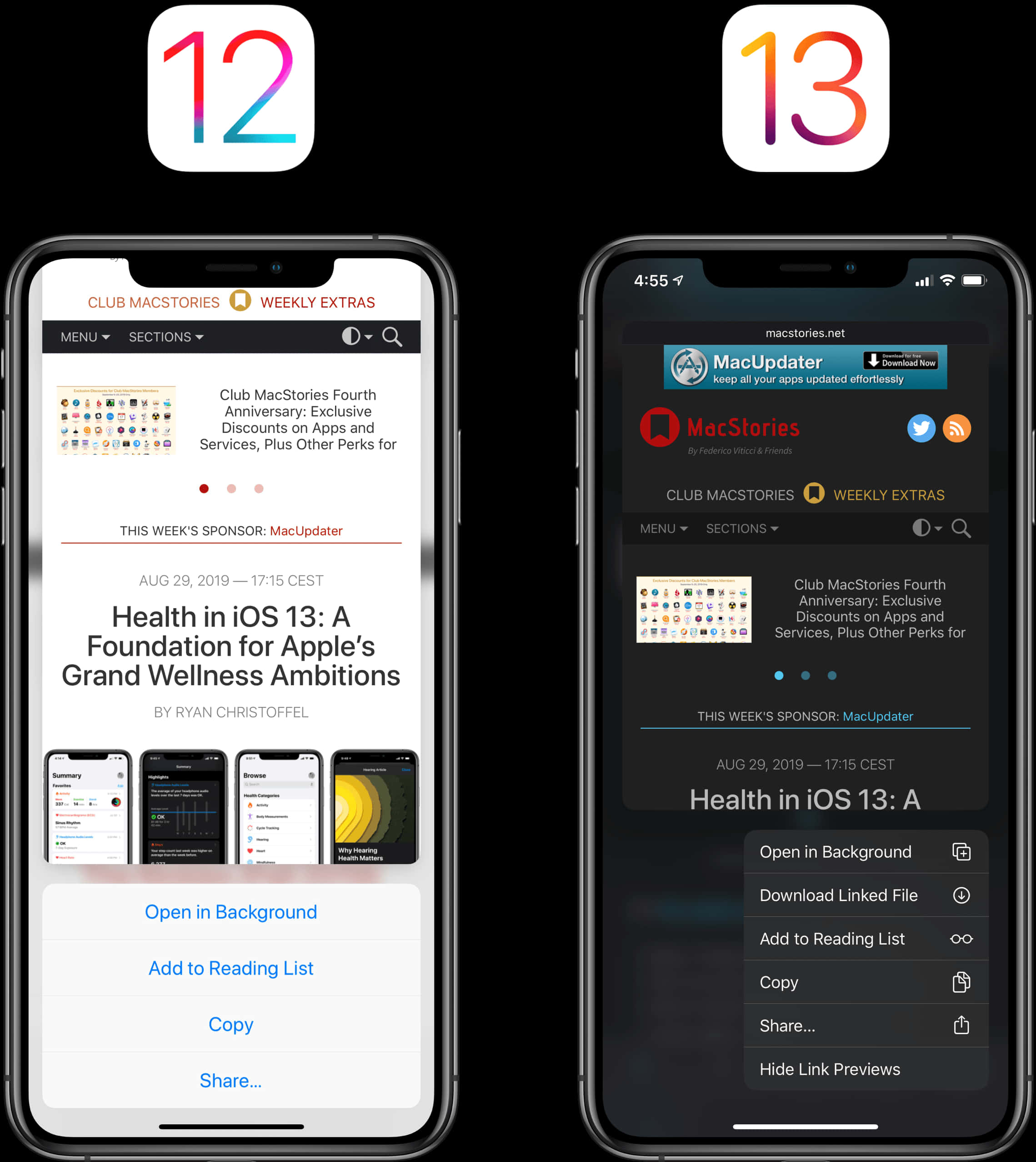 iPhone 12 與 iPhone 13 對比 壁紙