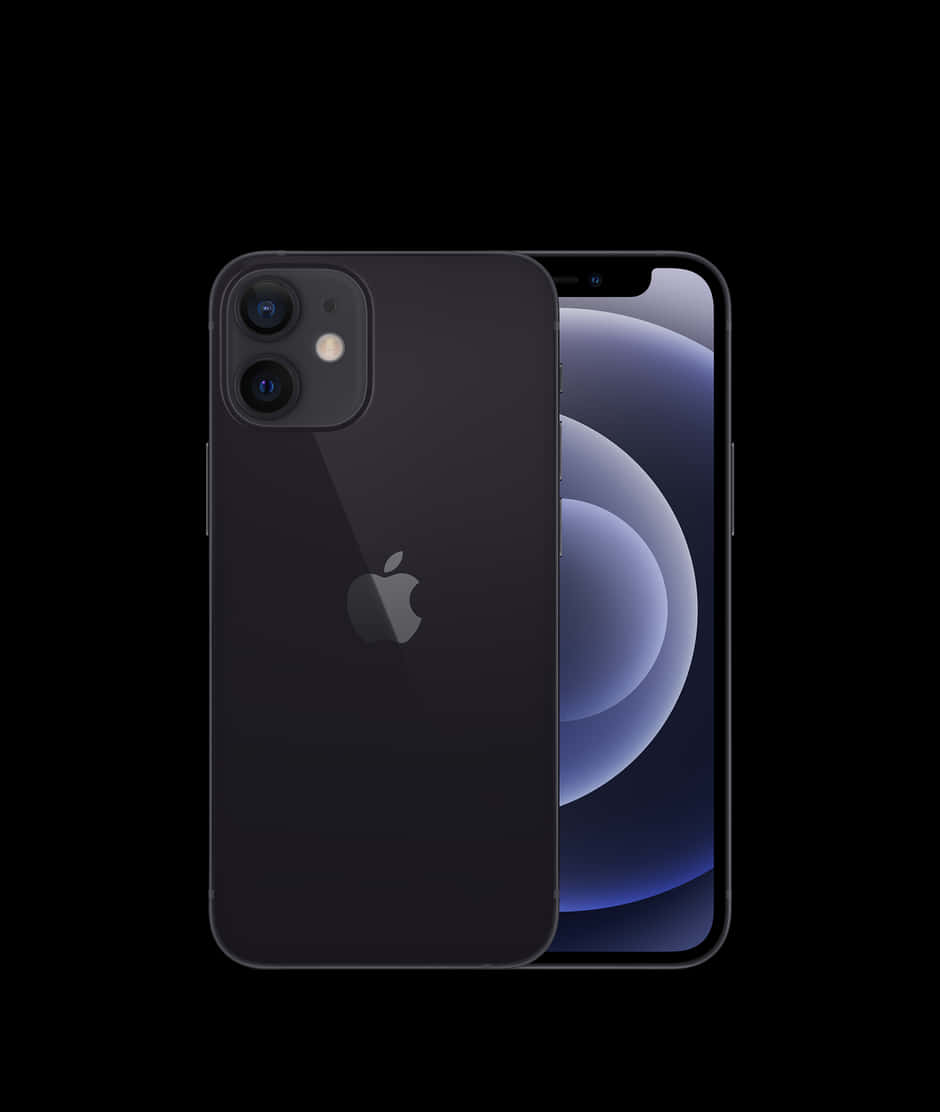 iPhone 12 黑色機型展示 壁紙